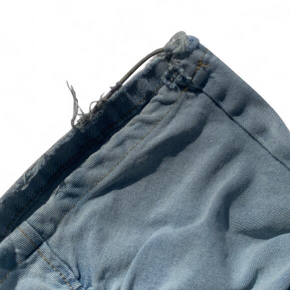 PacSun Light Indigo Ruched Wide Leg Jeans-Size Medium - Picture 8 of 10